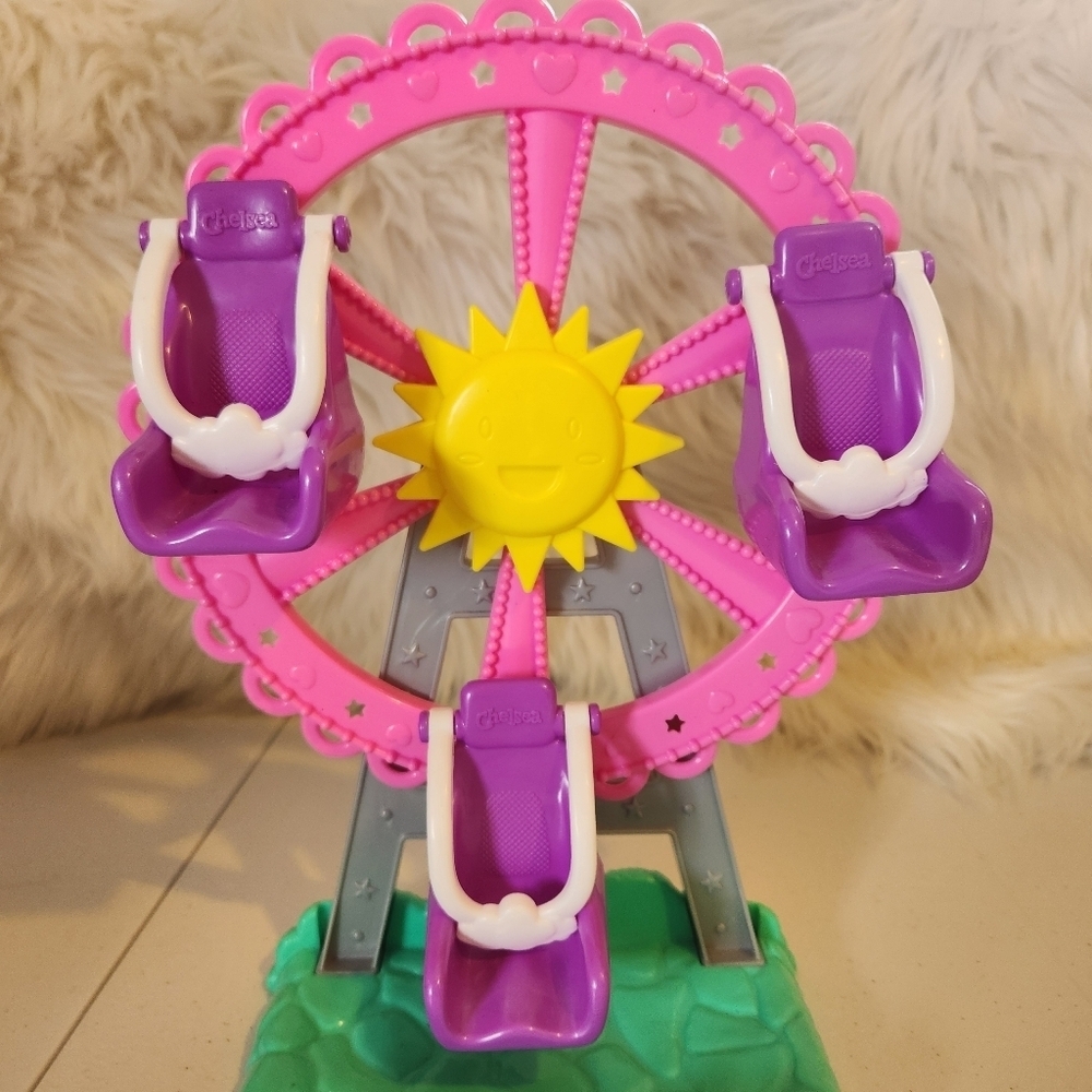 Barbie Mattel Club Chelsea Doll Carnival Playset Ferris Wheel Toy - Picture 2 of 4